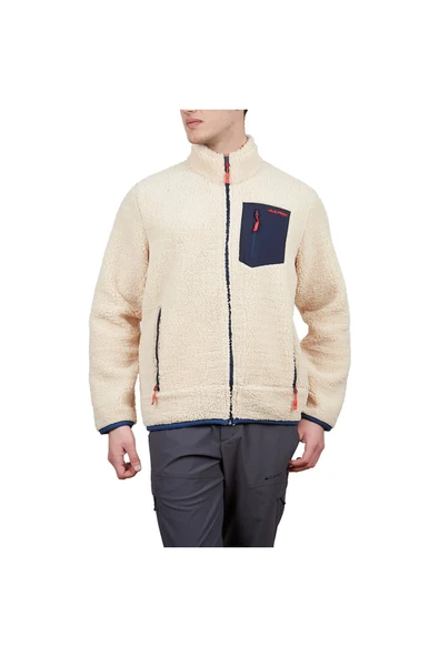 Plus Teddy Erkek Krem Polar Ceket (al600506-ekr) ürün görseli 1