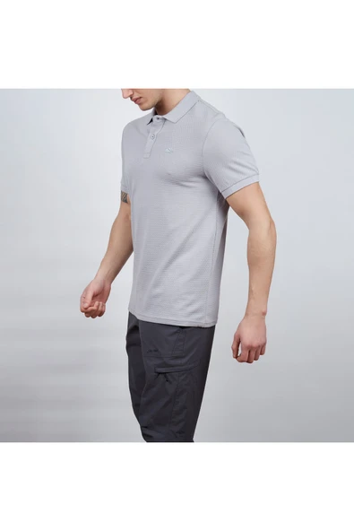 Alpinist Erkek Polo Yaka Tişört - Roc - Gri (600603) - Resim 2