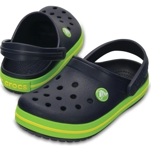 Crocs Çocuk Siyah Yeşil - Resim 3