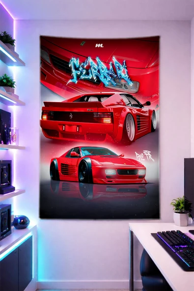 Gamer-g9 Duvar Örtüsü Parlak Kaliteli Kumaş Oda Dekoru Tapestry Duvar Halısı Gaming 50-70 cm ürün görseli 1