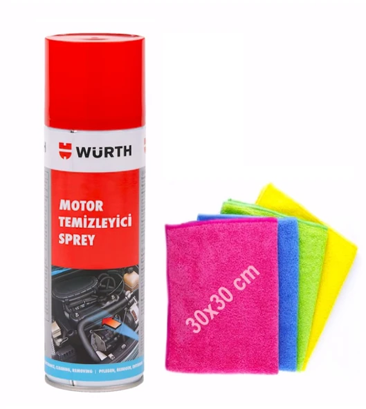 OTO MOTTO Hızlı Motor Temizleme Spreyi 500ML ve 4'lü Kullan At Mikrofiber Temizleme Bezi ürün görseli 1