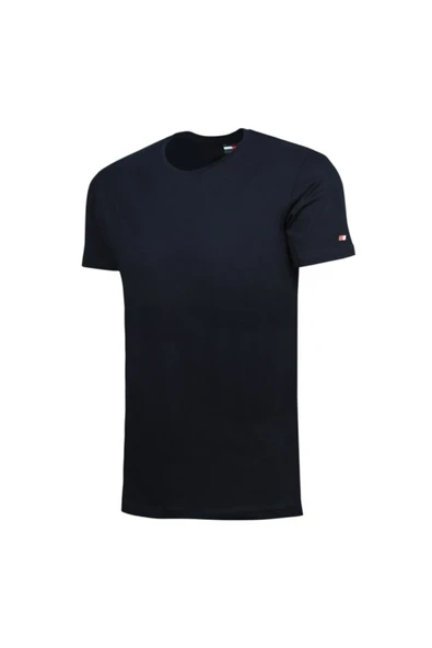 John Frank Erkek Lacivert Basic T-shirt ürün görseli 1