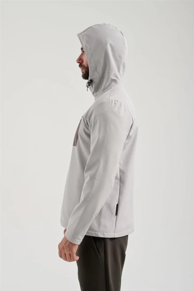 Exuma H Sshell Jacket M Erkek Mont Stone 2111161-058 - Resim 3