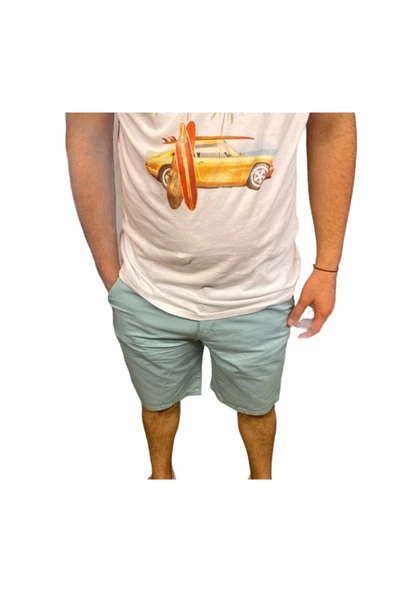 Chino Erkek Mavi Şort 21706-07 ürün görseli 1
