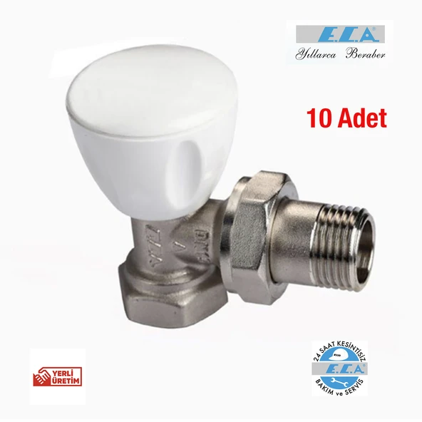 E.C.A. 10 Ad. 1/2" RV3 Köşe Radyatör Valfi 602120641 ürün görseli 1
