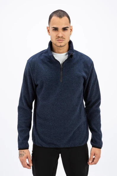 2112125-410 Melanj Half Zip Polar M Erkek Polar ürün görseli 1