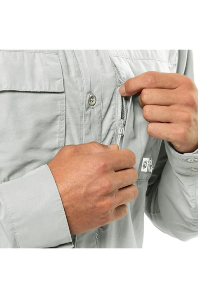Jack Wolfskin Barrier L/s Erkek Gömlek - Resim 4
