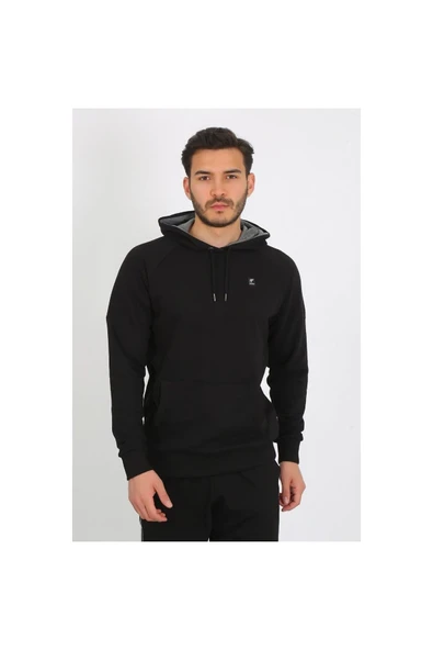 Erkek Günlük Sweatshirt Hoody Limit 4241303 Siyah ürün görseli 1