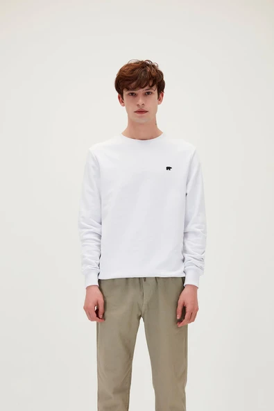 Presage Crewneck Off-White Beyaz Erkek Sweatshirt ürün görseli 1
