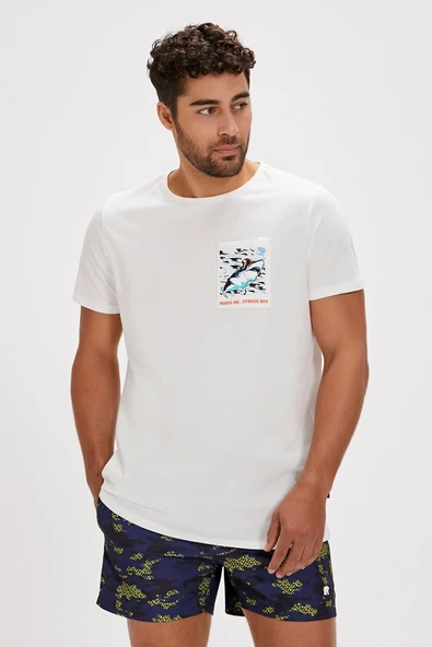 FRANCIS T-SHIRT BEYAZ Erkek Tshirt ürün görseli 1