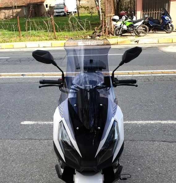 MOTOCAM RMG Moto Gusto Dream 150 Ön Cam 2023-2026 Model 75cm Füme Renkli 4mm UZUN ürün görseli 1