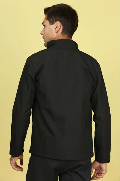 2011069 ERKEK SOFTSHELL OUTDOOR SİYAH MONT - Resim 2