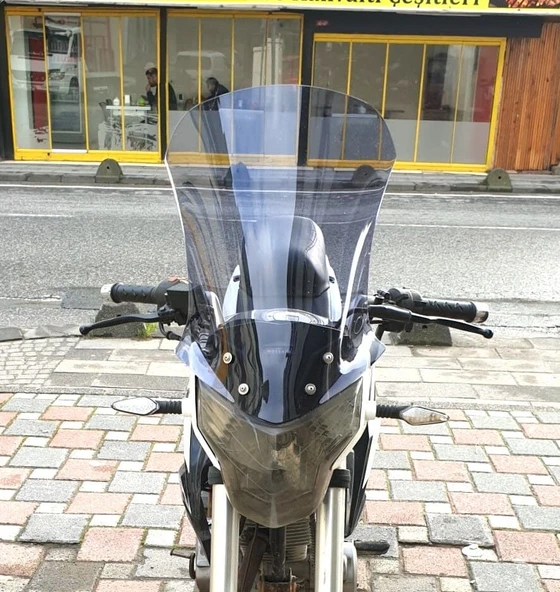 MOTOCAM Mondial 180 Z One S Ön Cam 58cm 2014-2022 Model Füme Renkli ürün görseli 1