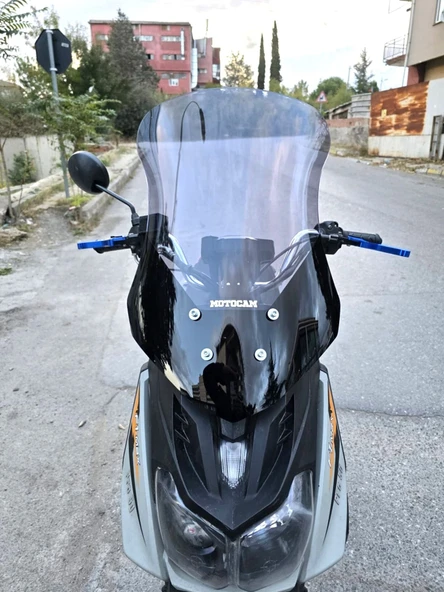 MOTOCAM Altai F1 Max Ön Cam 2021-2026 Model 57cm Füme Renkli 4mm ürün görseli 1