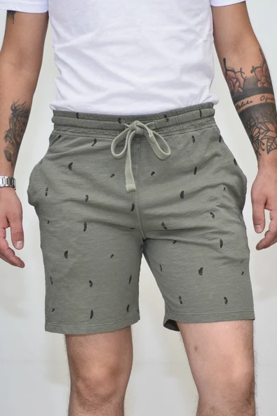 Erkek 20615 Men Sweat Short Koyu Haki 2061510 ürün görseli 1