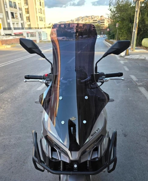 MOTOCAM Mondial Ressivo 250 Ön Cam 2023-2026 Model 78cm Siyah Renkli 4mm ürün görseli 1