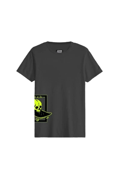 JOHN FRANK COOL ANTRASİT T-SHIRT ürün görseli 1