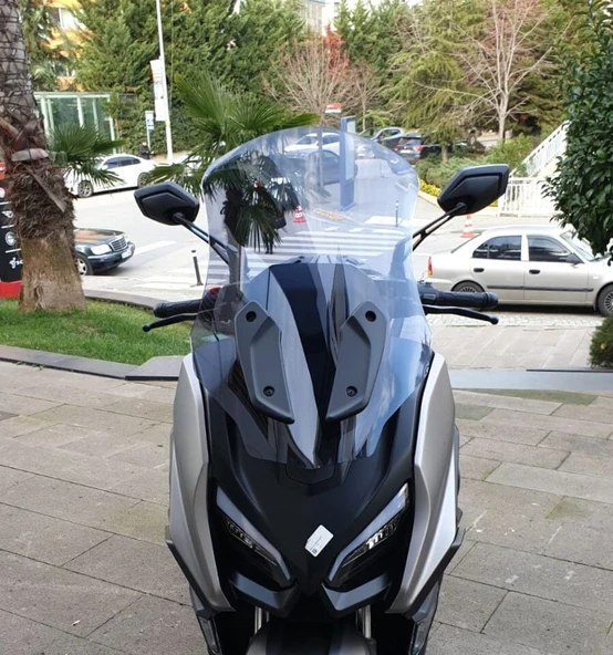 MOTOCAM RKS Fort 250 Ön Cam 2023-2026 Model 74cm Füme Renkli 4mm UZUN ürün görseli 1