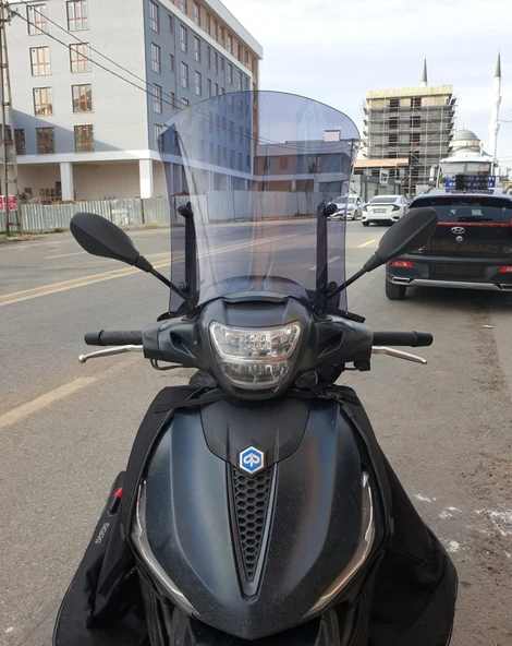 MOTOCAM Piaggio Beverly 400 Ön Cam 2021-2026 Model 44cm Füme Renkli 4mm ürün görseli 1