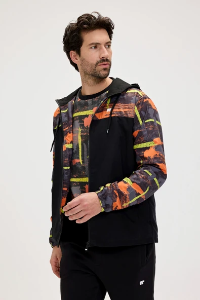 Bad Bear Doyle Siyah Erkek Rüzgarlık - Resim 7