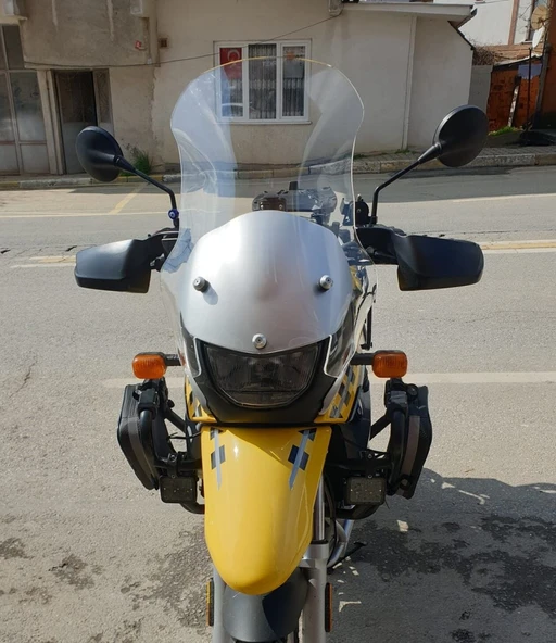 MOTOCAM Bmw F 650 GS Ön Cam ( 3 Delikli ) 1999-2003 Model 58cm Şeffaf Renkli 4mm ürün görseli 1