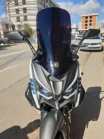 MOTOCAM Arora Chinf 318 Ön Cam 2023-2026 Model 75cm Siyah Renkli 4mm UZUN ürün görseli 1