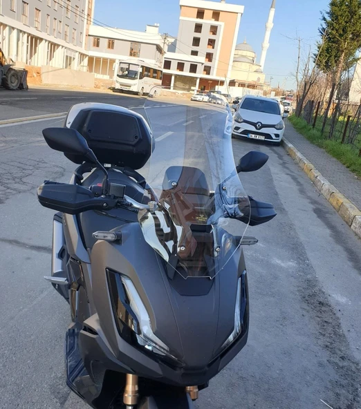MOTOCAM Honda Adv 350 Ön Cam 2023-2026 Model 60cm Şeffaf Renkli 4mm ORTA BOYLU ürün görseli 1