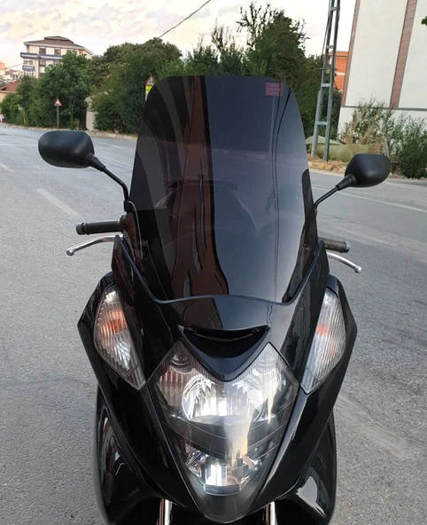 MOTOCAM Honda Silverwing SWT 400 Ön Cam 2006-2009 Model 56cm Siyah Renkli 4mm ürün görseli 1