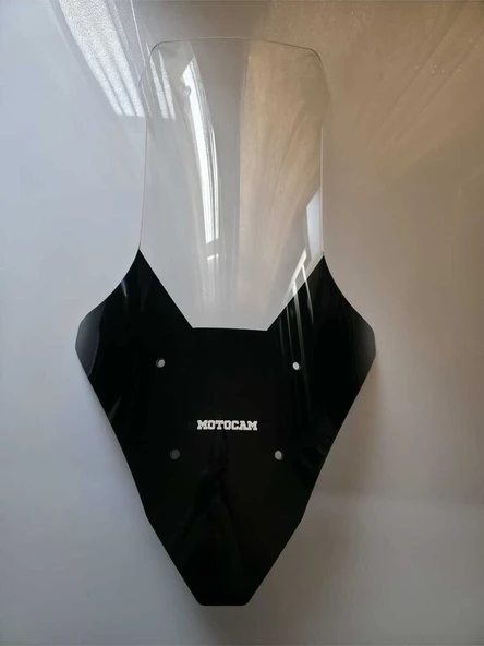MOTOCAM Motolüx Mtx 125 Ön Cam 2022-2026 Model 78cm Şeffaf Renkli 4mm UZUN ürün görseli 1