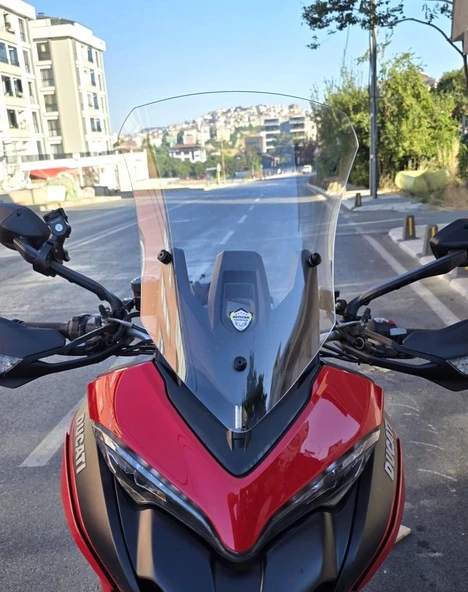 MOTOCAM Ducati Multistrada V2 Ön Cam 2022-2026 Model 60cm Şeffaf Renkli 4mm ürün görseli 1