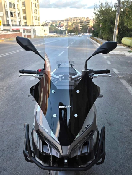 MOTOCAM Mondial Ressivo 250 Ön Cam 2023-2026 Model 78cm Şeffaf Renkli 4mm ürün görseli 1