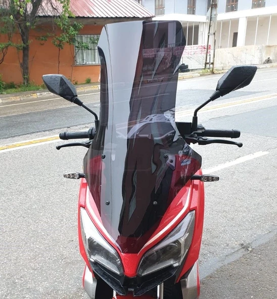 MOTOCAM RKS Reale 125 Ön Cam 2023-2026 Model 78cm Siyah Renkli 4mm UZUN ürün görseli 1