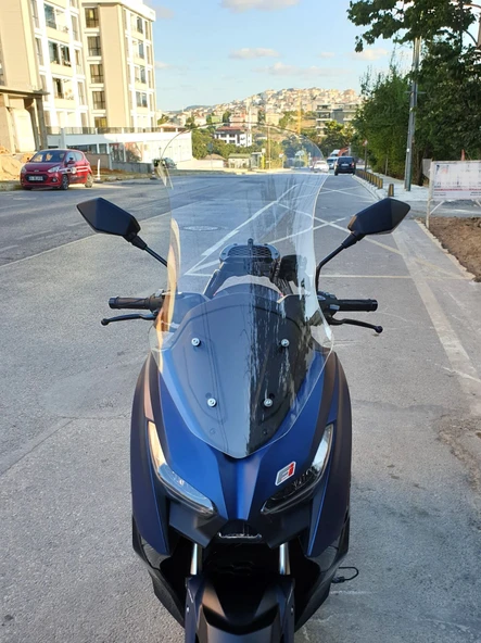 MOTOCAM Arora Max PRO 125 Ön Cam 2023-2026 Model 75cm Şeffaf Renkli 4mm UZUN ürün görseli 1