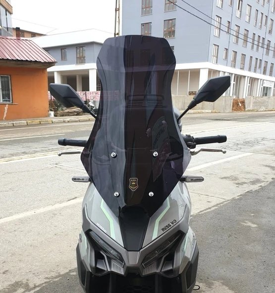 MOTOCAM Mondial Ressivo 250 Ön Cam 2023-2026 Model 75cm Siyah Renkli 4mm UZUN ürün görseli 1