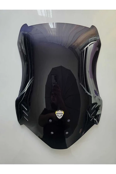 MOTOCAM Mondial Skuty Ön Cam 2023-2026 Model 48cm Siyah Renkli 4mm ürün görseli 1