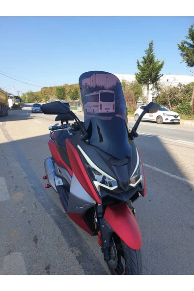 MOTOCAM Ariic Chief 318 Ön Cam 2023-2026 Model 75cm Siyah Renkli 4mm UZUN ürün görseli 1
