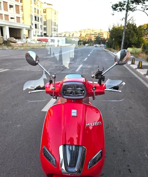 MOTOCAM Küba Az 50 Ön Cam 2023-2026 Model 37cm Şeffaf Renkli Elcikli APARATSIZ ürün görseli 1