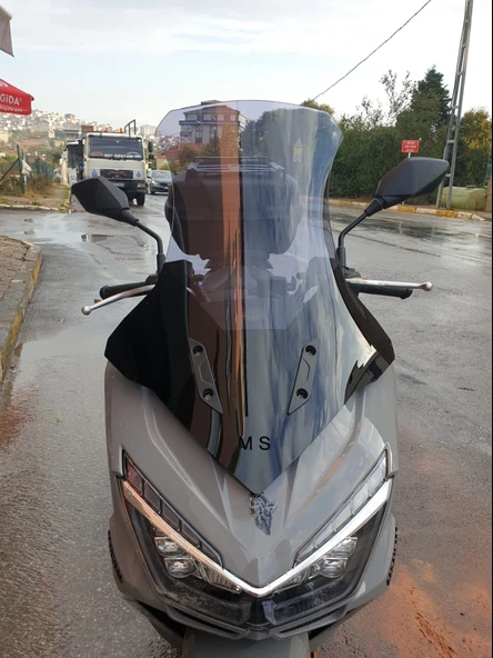 MOTOCAM Mondial Strada 125 Ön Cam 2023-2026 Model 75cm Füme Renkli 4mm UZUN ürün görseli 1