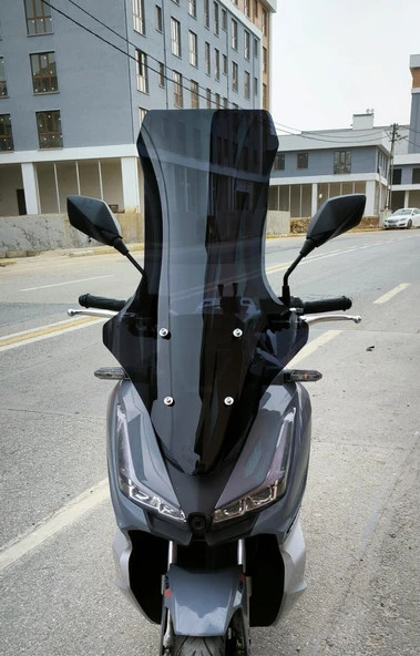 MOTOCAM Arora Beatrix 150 Ön Cam 2023-2026 Model 78cm Siyah Renkli 4mm UZUN ürün görseli 1
