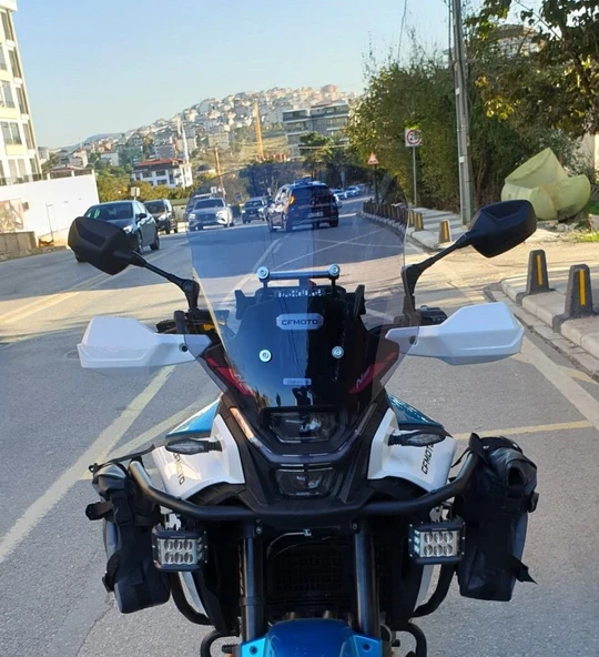 MOTOCAM CF Moto 450 MT Ön Cam 2023-2026 Model 41cm Füme Renkli 4mm ürün görseli 1