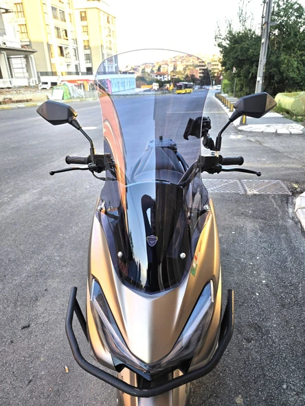 MOTOCAM RKS Newlight PRO Ön Cam 2023-2026 Model 68cm Füme Renkli 4mm ORTA BOYLU ürün görseli 1