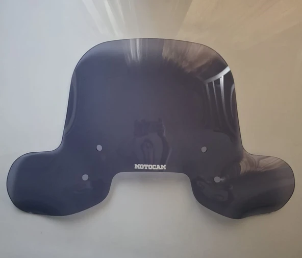 MOTOCAM Skyjet Bayberry Ön Cam 2024-2026 Model 37cm Füme Renkli 4mm Elcikli APARATSIZ ürün görseli 1