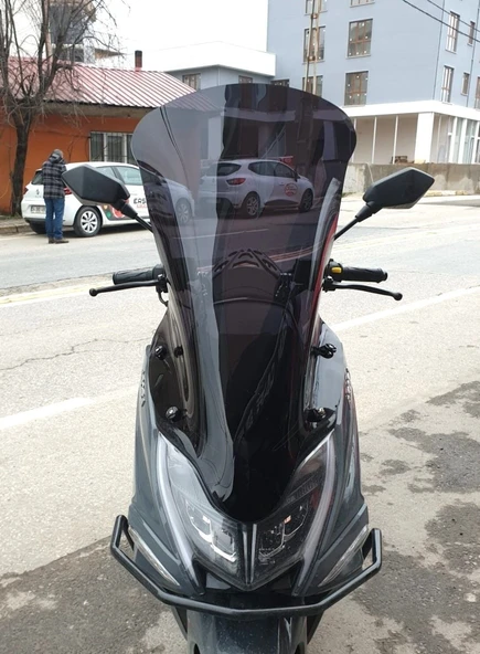 MOTOCAM Arora Safari PRO Ön Cam 2023-2026 Model 80cm Siyah Renkli 4mm UZUN ürün görseli 1