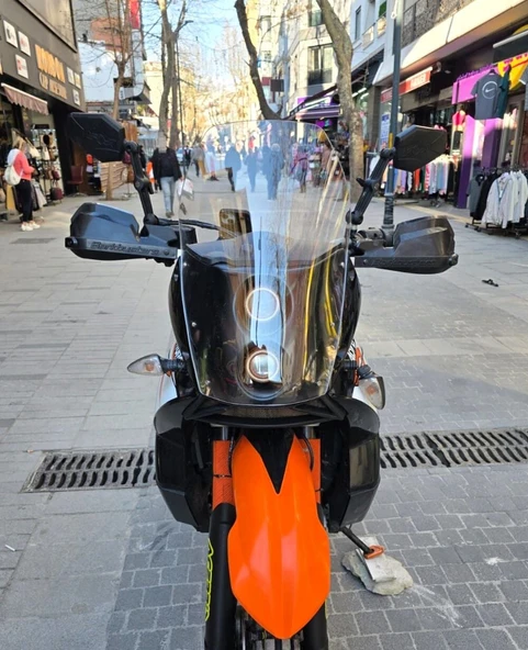 MOTOCAM KTM 950-990 Adventure KİT RALLY  Ön Cam 2006-2013 Model 51cm Tam Şeffaf Renkli 4mm ürün görseli 1