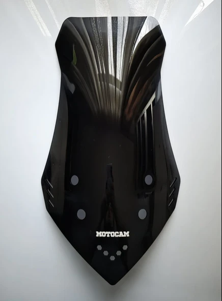 MOTOCAM Mondial Strada 125 Ön Cam 2023-2026 Model 65cm Siyah Renkli 4mm ürün görseli 1