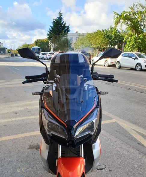 MOTOCAM QJ ATR 125 Ön Cam 2023-2026 Model 75cm Şeffaf Renkli 4mm UZUN ürün görseli 1
