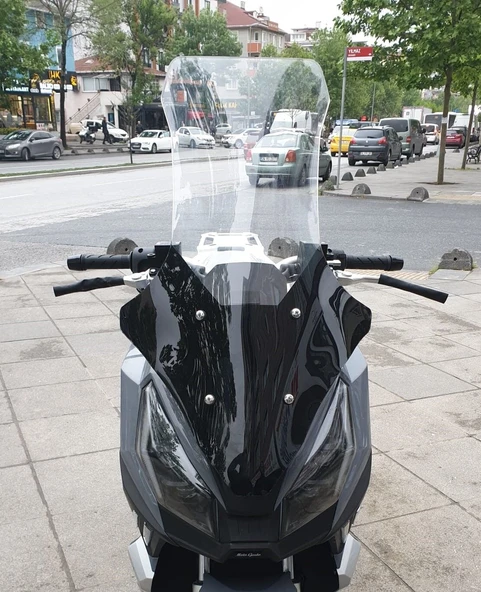 MOTOCAM RMG Moto Gusto Dream 150 Ön Cam 2023-2026 Model 78cm Şeffaf Renkli 4mm UZUN ürün görseli 1