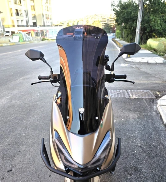 MOTOCAM RKS Newlight PRO Ön Cam 2023-2026 Model 68cm Siyah Renkli 4mm ORTA BOYLU ürün görseli 1