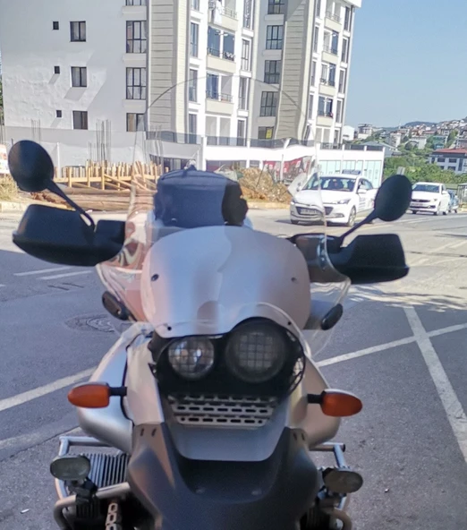 MOTOCAM Bmw R 1150 ADV Ön Cam 2002-2006 Model 57cm Şeffaf Renkli 4mm ürün görseli 1