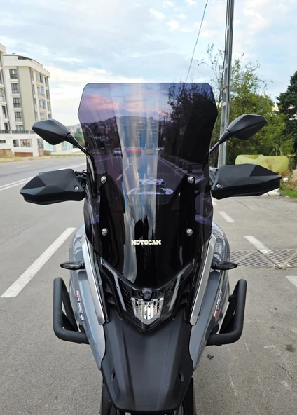 MOTOCAM Arora GS 525 Ön Cam 2022-2026 Model 51cm Siyah Renkli 4mm ürün görseli 1